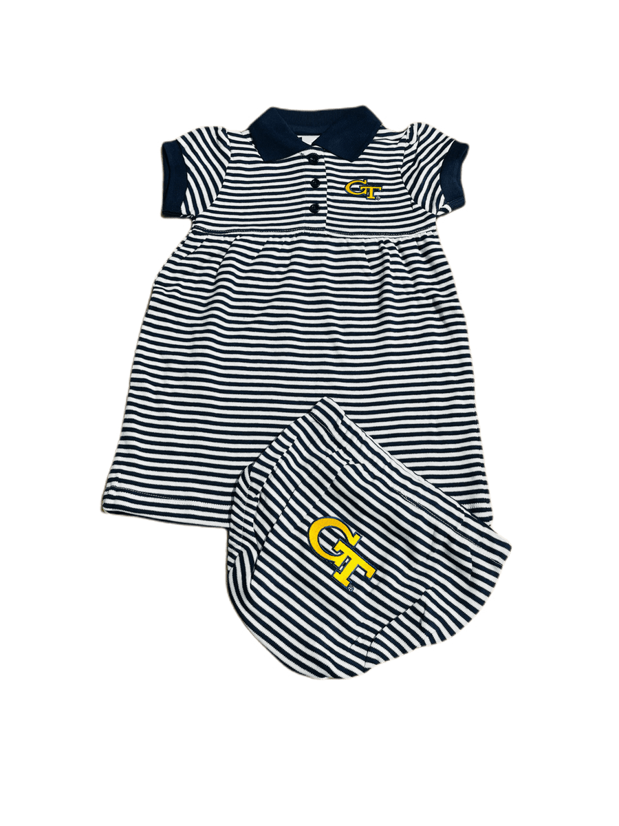 Georgia Tech Striped Gameday Dress