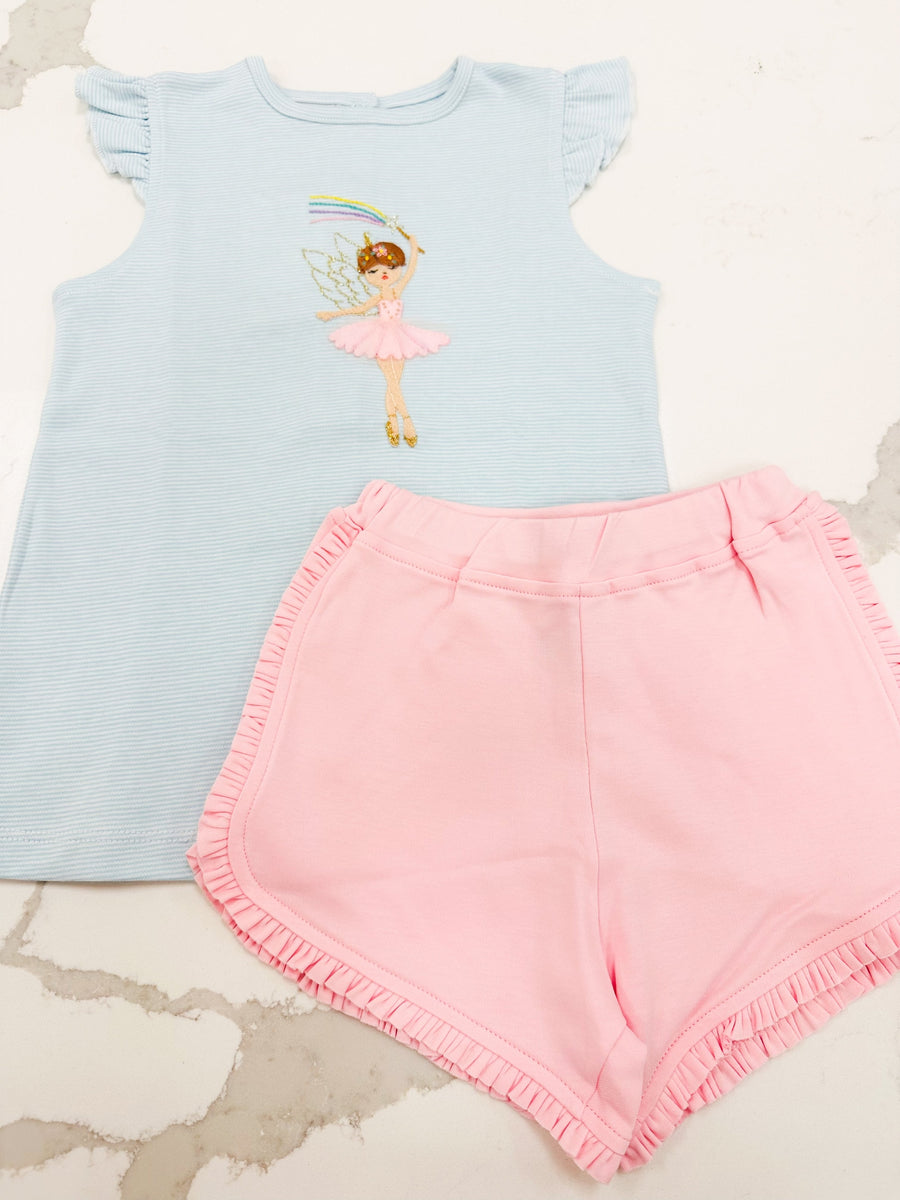 Swan Dance Suzy Shorts Set