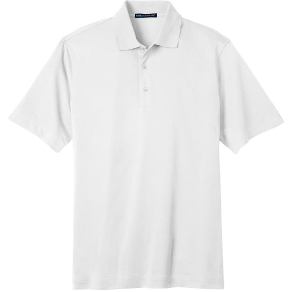 Port Authority Men’s White Tech Pique Polo