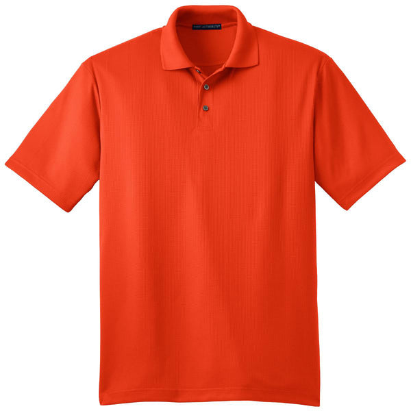 Port Authority Men’s Autumn Orange Performance Jacquard Polo