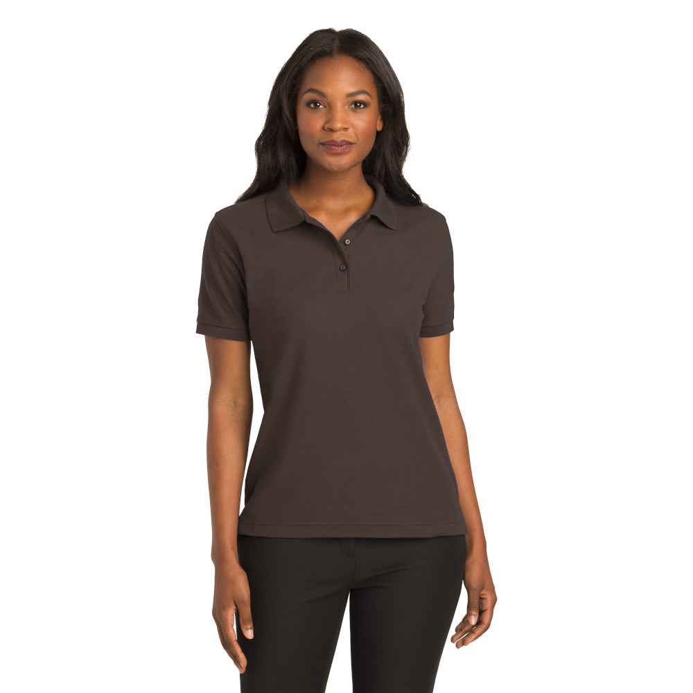 Port Authority L500 Ladies Silk Touch Polo – Coffee Bean