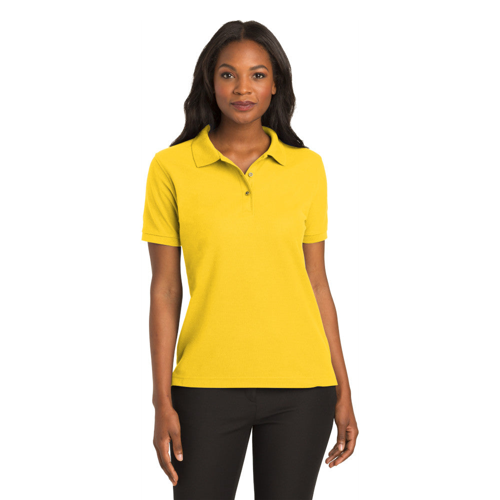 Port Authority L500 Ladies Silk Touch Polo – Sunflower Yellow