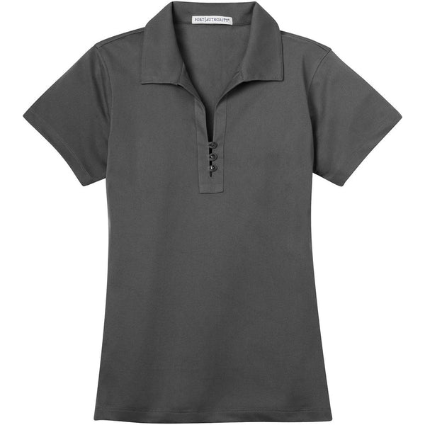 Port Authority Women’s Grey Smoke Tech Pique Polo