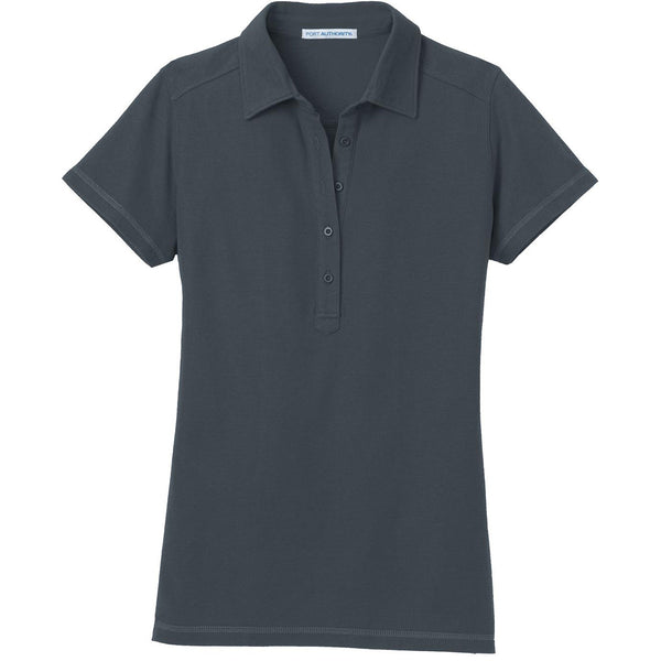 Port Authority Women’s Steel Grey Modern Stain Resistant Polo