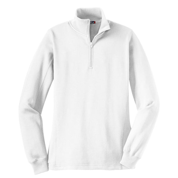 Sport-Tek Women’s White 1/4-Zip Sweatshirt