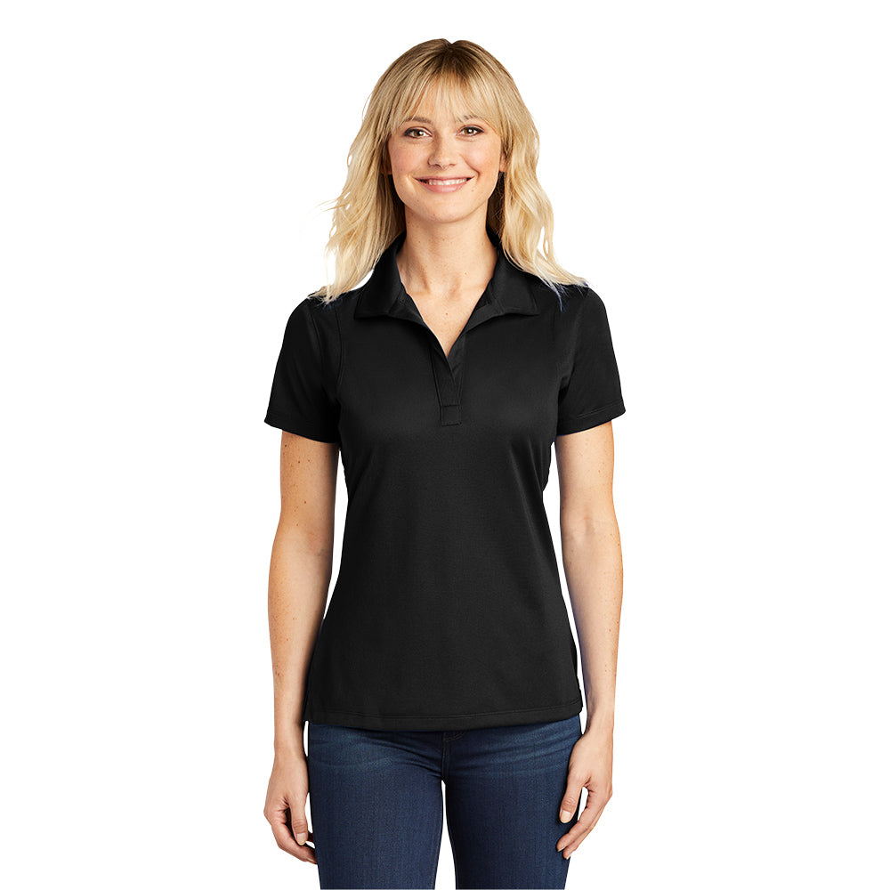 Sport-Tek LST650 Ladies Micropique Sport-Wick Polo – Black