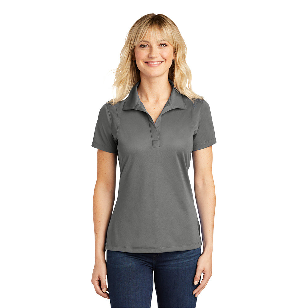 Sport-Tek LST650 Ladies Micropique Sport-Wick Polo – Grey Concrete