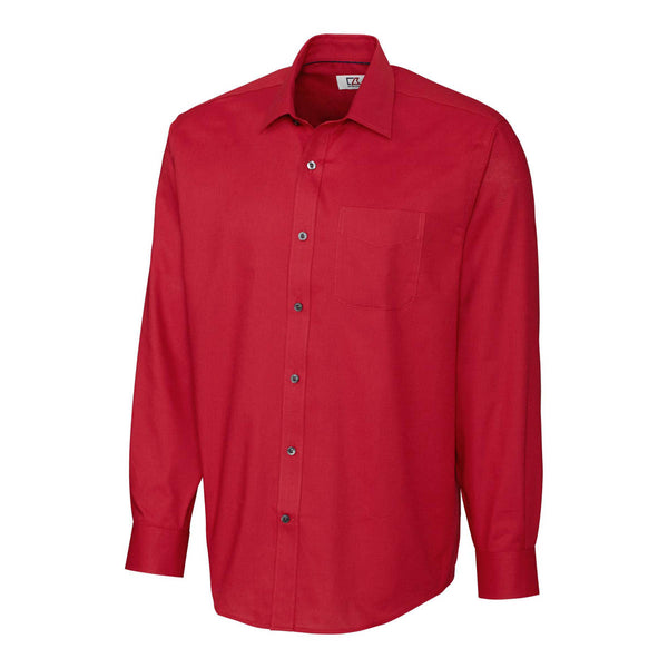 Cutter & Buck Men’s Cardinal Red L/S Epic Easy Care Spread Nailshead