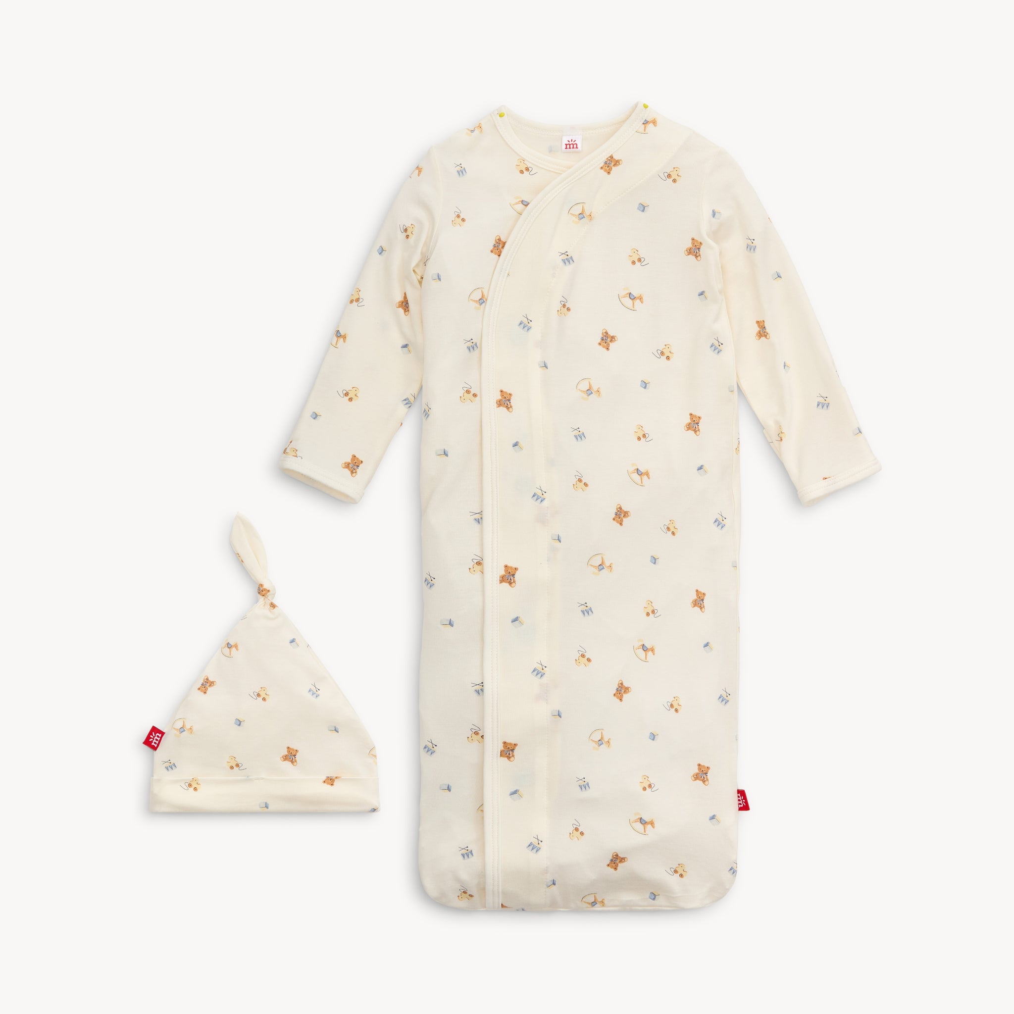 Lullaby Lane modal magnetic cozy sleeper gown + hat set | NB-3M