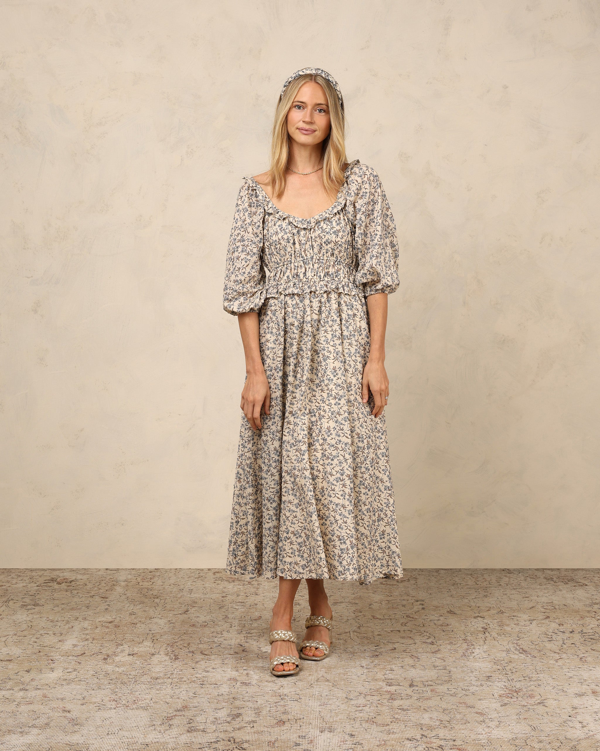 Noralee – Junie Dress – Vintage Blue Floral