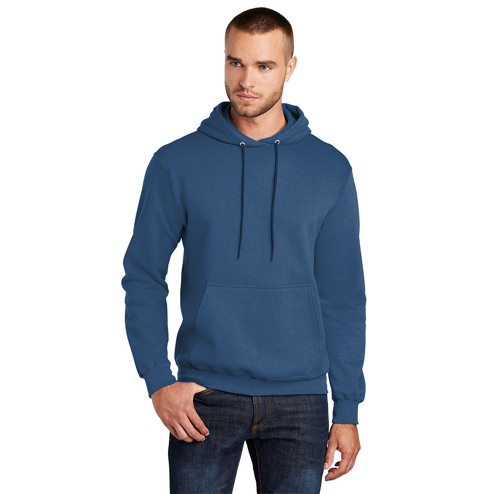 Port & Company PC78H Core Fleece Pullover Hooded Sweatshirt – Neptune Blue