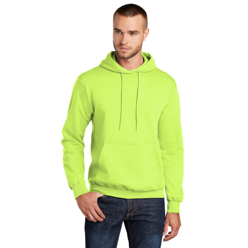 Port & Company PC78H Core Fleece Pullover Hooded Sweatshirt – Neon Yellow