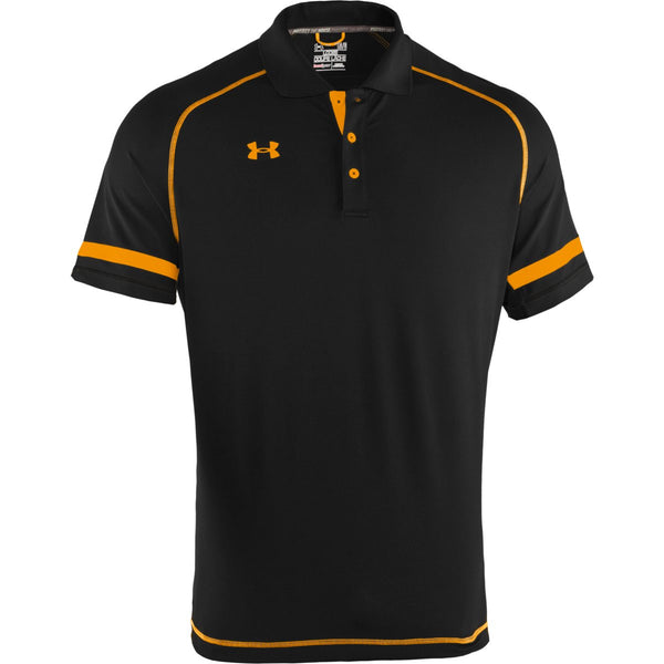 Under Armour Men’s Black/Steeltown Gold Dominance Polo