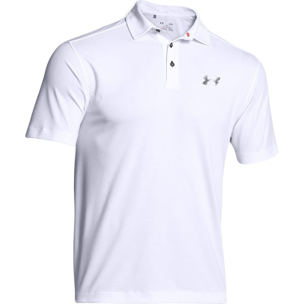 Under Armour Men’s White UA Tips Polo