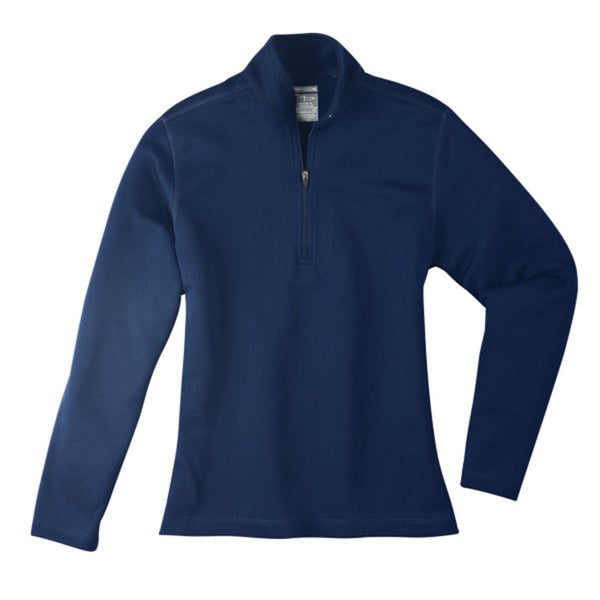 Page and Tuttle Women’s Dark Navy Pin Dot Quarter Zip