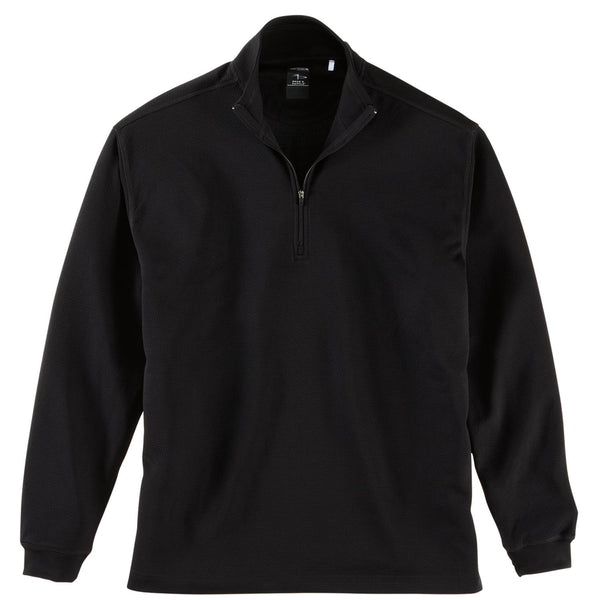 Page and Tuttle Men’s Black Pin Dot Quarter Zip