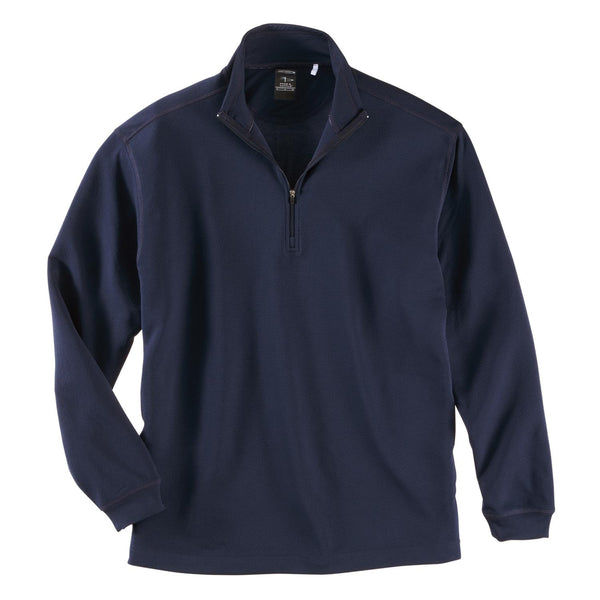 Page and Tuttle Men’s Dark Navy Pin Dot Quarter Zip