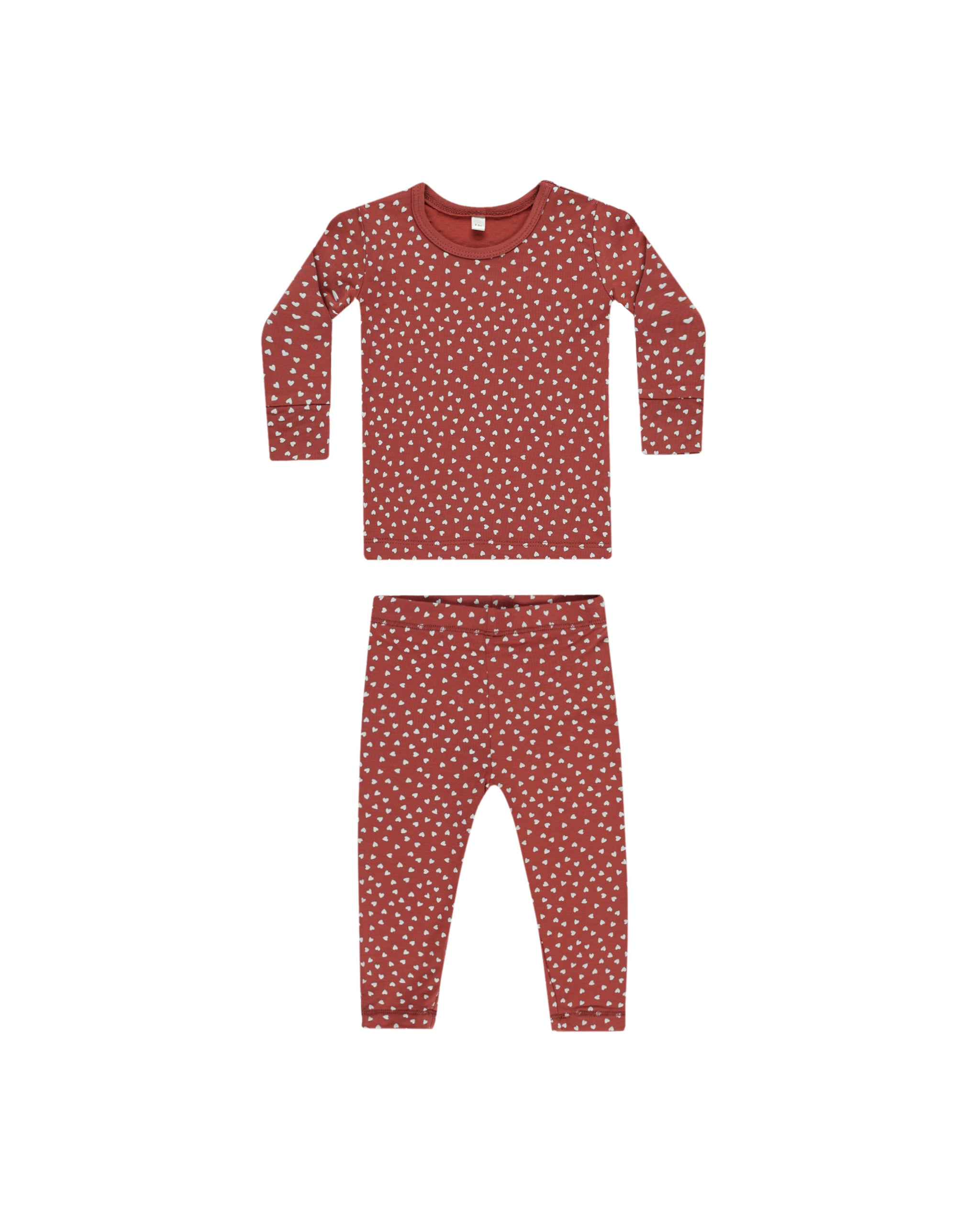 Quincy Mae – Bamboo Pajama Set – Tiny Hearts