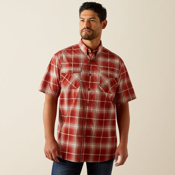 Ariat Men’s Made Tough™ Durastretch™ Button-Down Short Sleeve Work Shirt