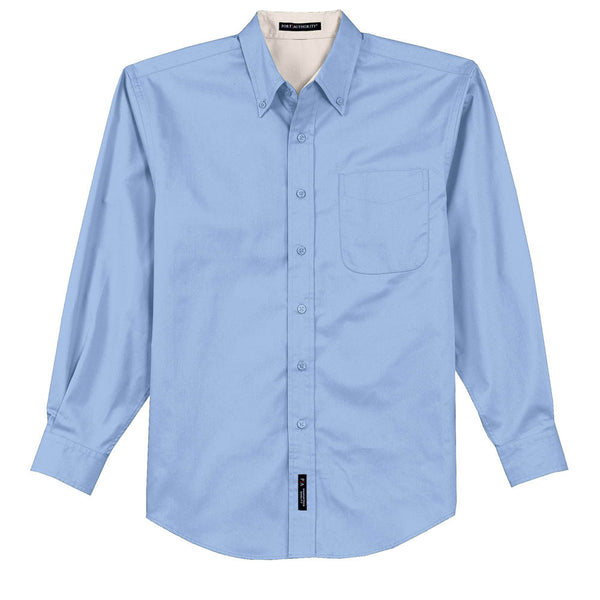 Port Authority Men’s Light Blue L/S Easy Care Shirt