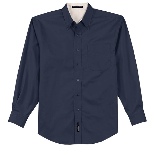 Port Authority Men’s Navy L/S Easy Care Shirt