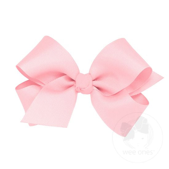 Medium Classic Grosgrain Girls Hair Bow (Plain Wrap)