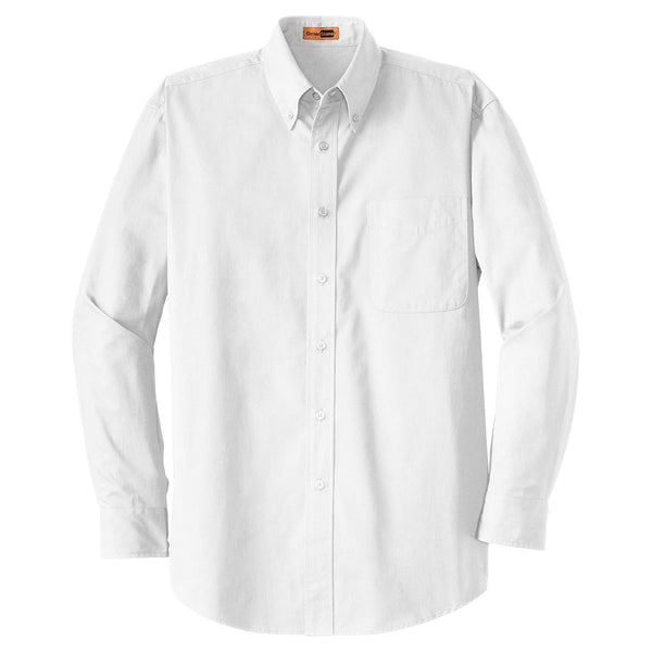 CornerStone Men’s White Long Sleeve SuperPro Twill Shirt