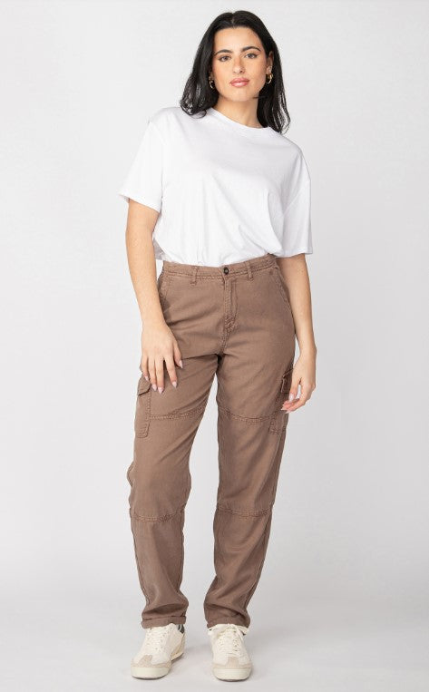 Straight Leg Cargo Pant – Dark Taupe