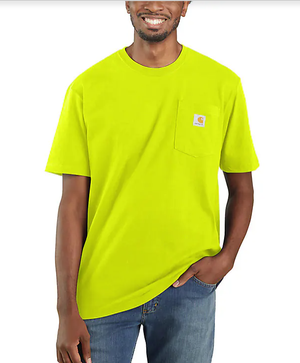 Carhartt Loose Fit Heavyweight Short-Sleeve Pocket T-Shirt Neon Colors K87