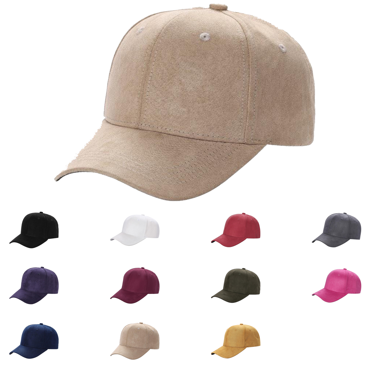 Unbranded Suede Hat Baseball Cap