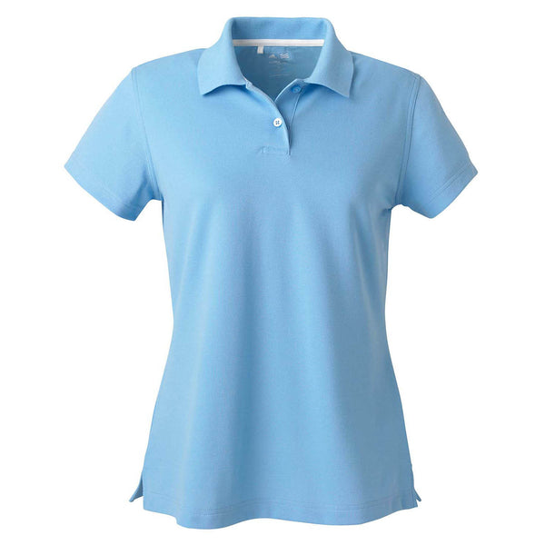 adidas Golf Women’s ClimaLite Tide Blue S/S Pique Polo