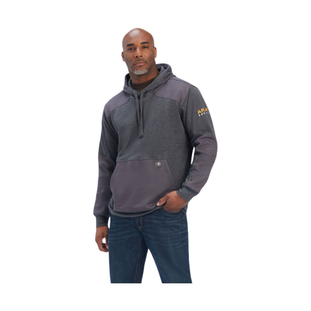 Ariat Men’s Rebar Workman DuraCanvas Hoodie – Charcoal Heather