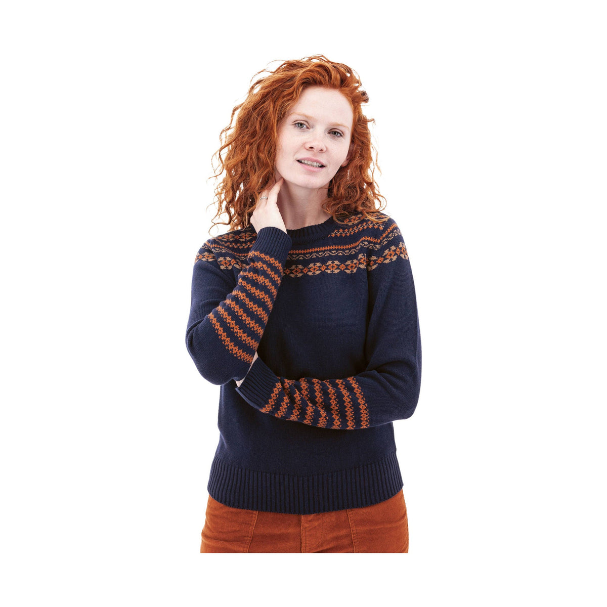 Aventura Women’s Liesel Fair Isle Sweater – Peacoat – ONLINE STORE CREDIT/EXCHANGE ONLY