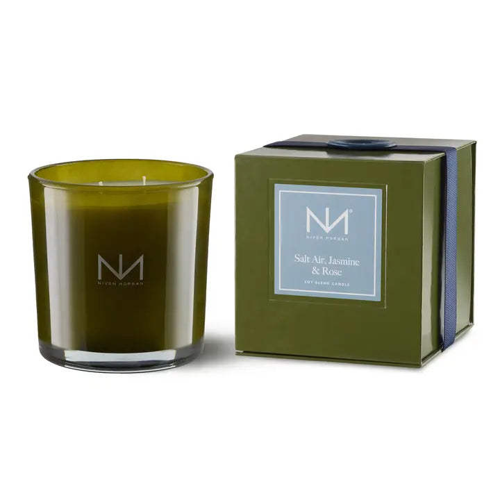 Double Wick Candle – Salt Air, Jasmine + Rose