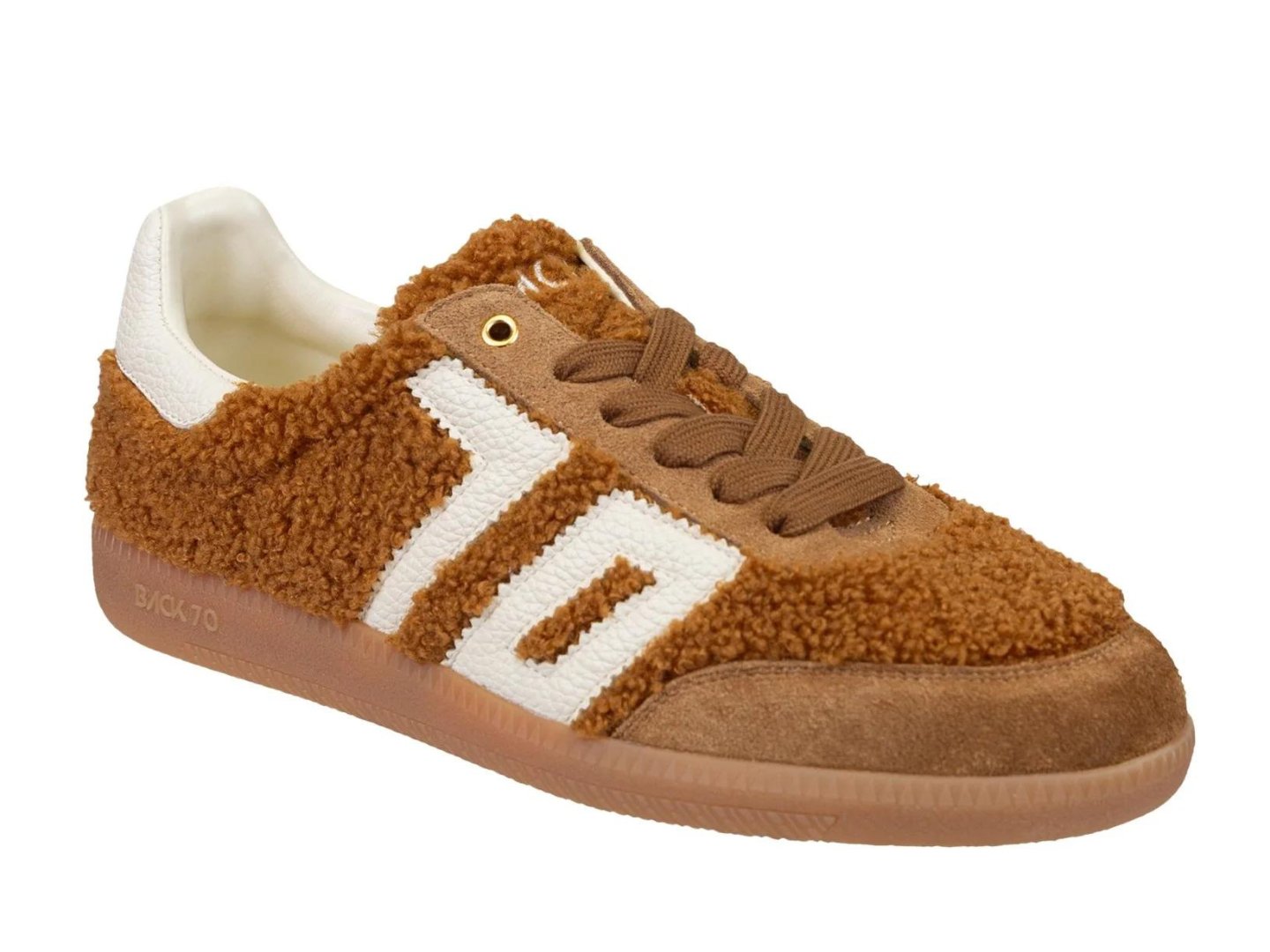 BACK 70 – TEDDY in TOBACCO WHITE Sneakers