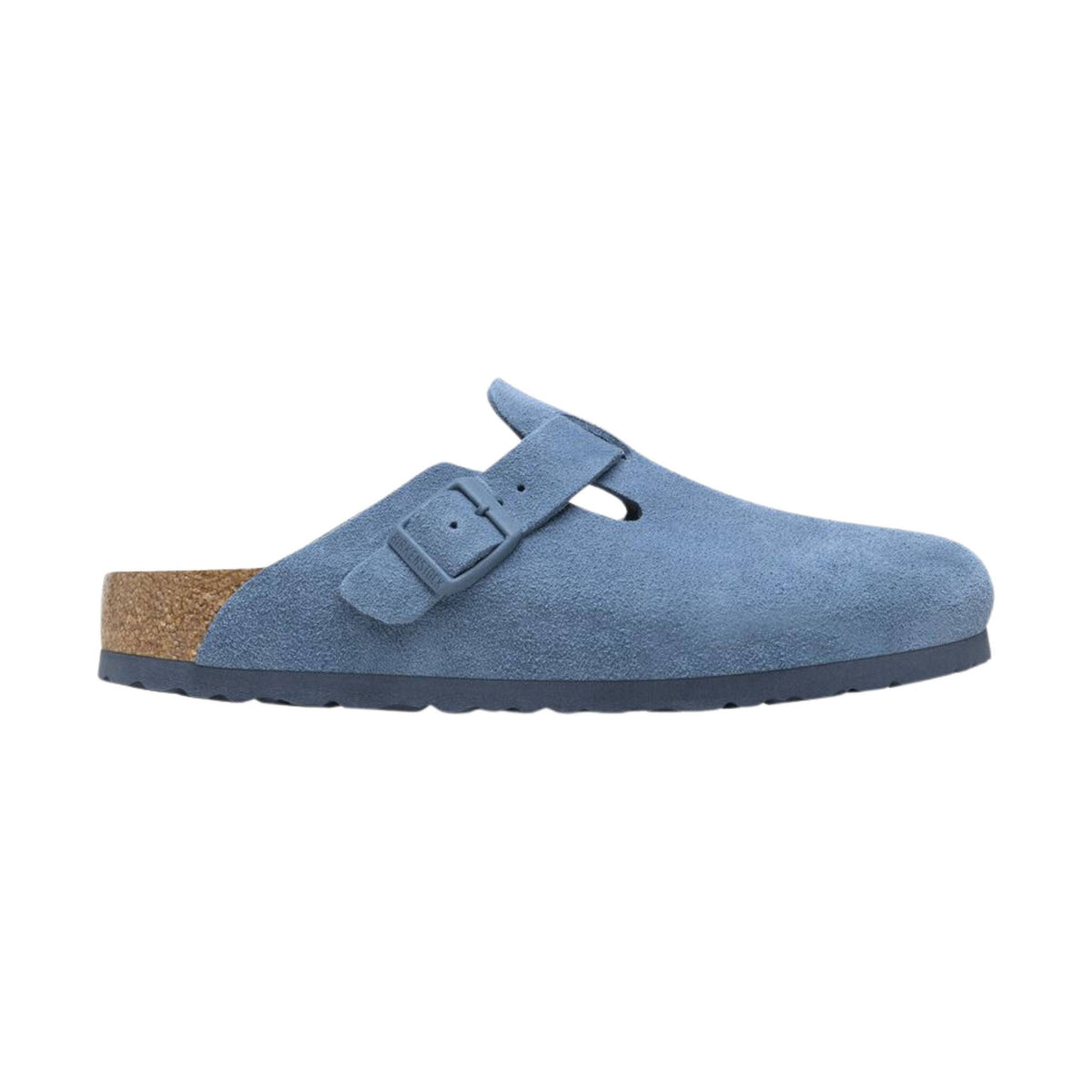 Birkenstock Boston Soft Footbed Suede Leather Clog – Elemental Blue