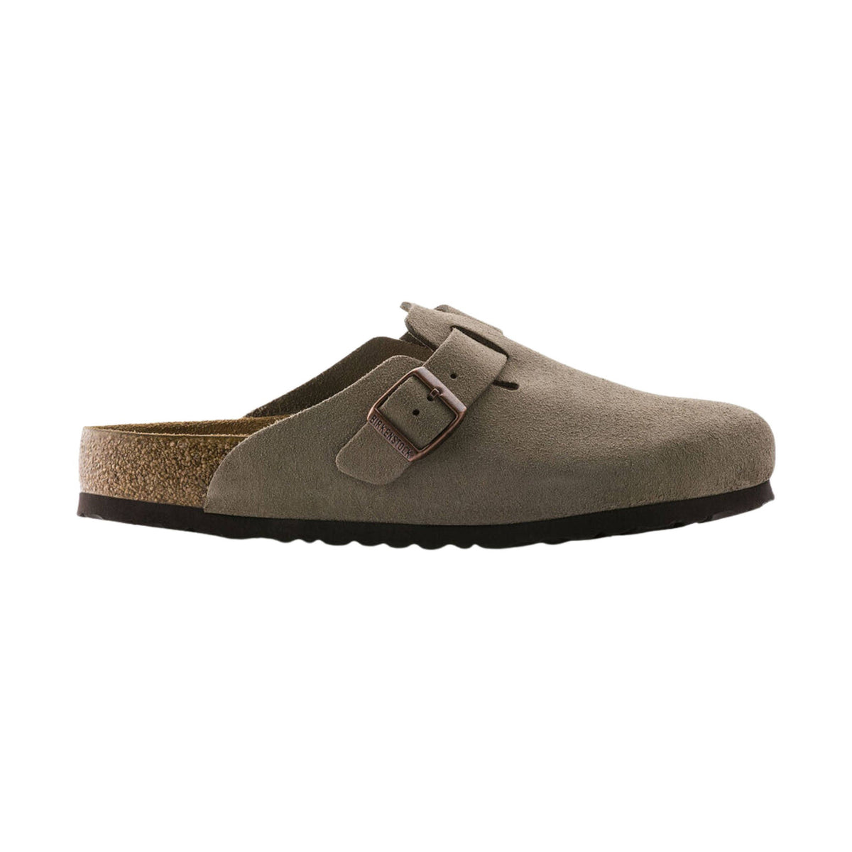 Birkenstock Boston Soft Footbed – Suede Taupe