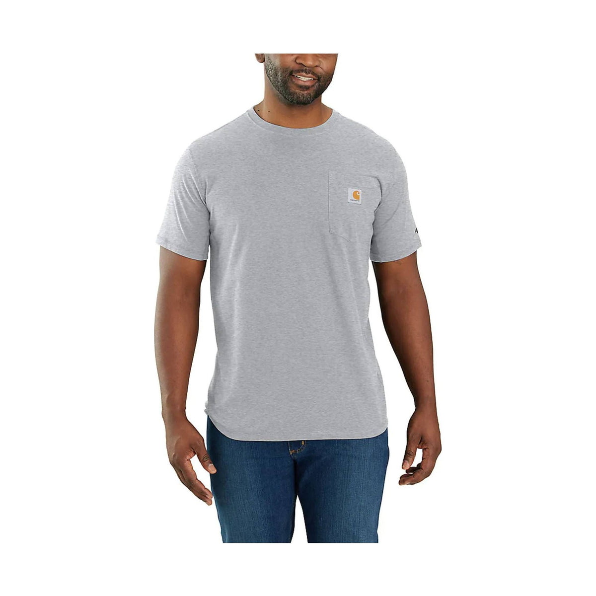 Carhartt Men’s Force Relaxed Fit Short-Sleeve Pocket T-Shirt – Heather Gray – ONLINE STORE CREDIT/EXCHANGE ONLY