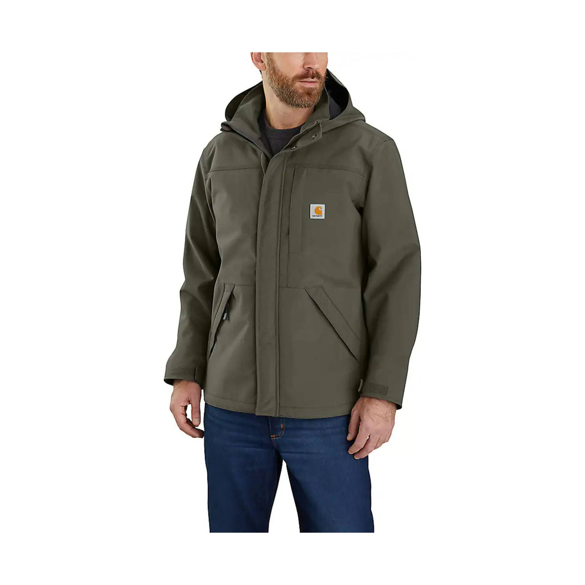 Carhartt Men’s Storm Defender Loose Fit Heavy Weight Rain Jacket – Moss – ONLINE STORE CREDIT/EXCHANGE ONLY