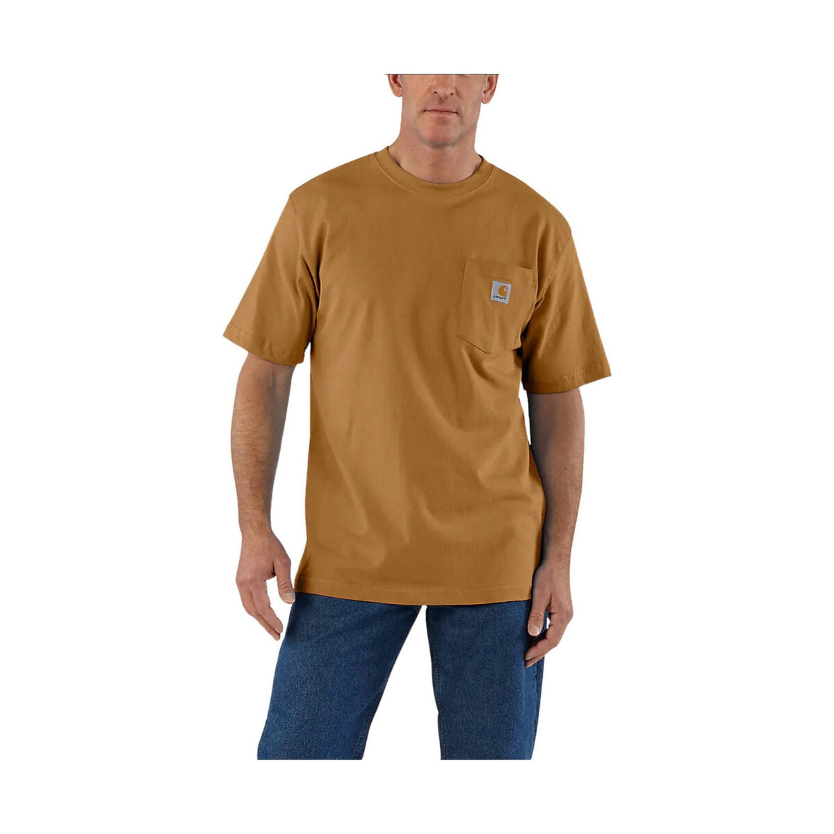 Carhartt Men`s Workwear Pocket T-Shirt – Carhartt Brown