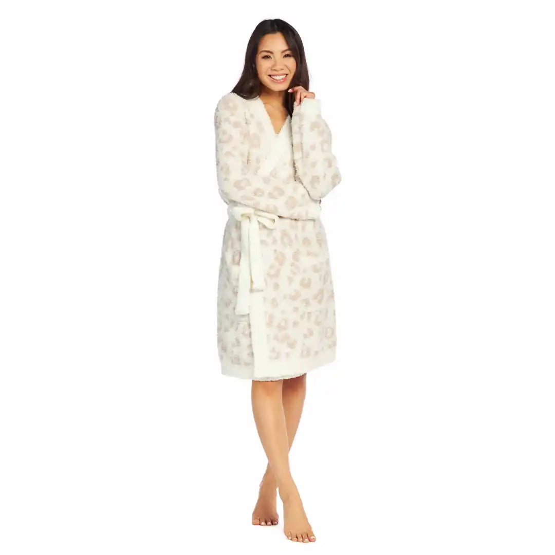 Mud Pie Leopard Chenille Robe