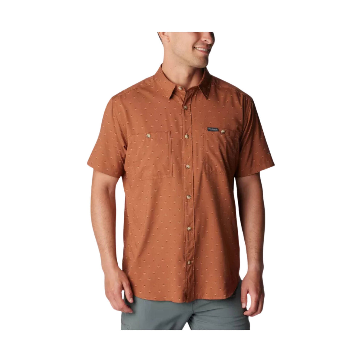 Columbia Men’s Utilizer Printed Woven Short Sleeve Shirt – Aubrun Dawn Dot – ONLINE STORE CREDIT/EXCHANGE ONLY