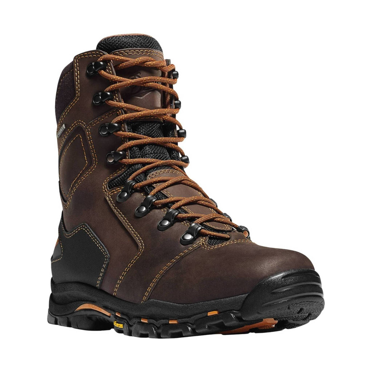 Danner Men’s Vicious 8 Inch Composite Toe Work Boots – Brown Leather