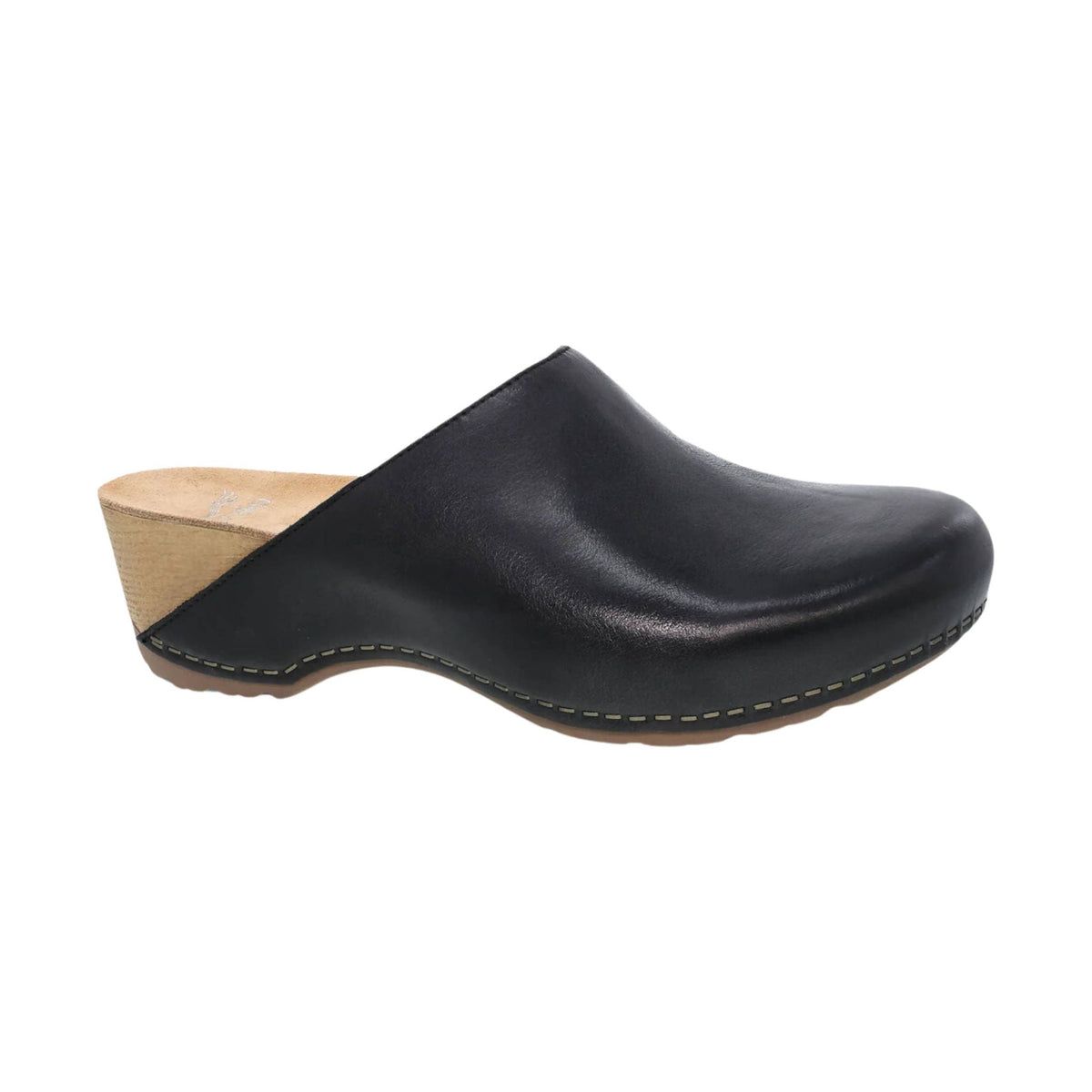 Dansko Women’s Talulah Clog – Black Milled Burnished Mule