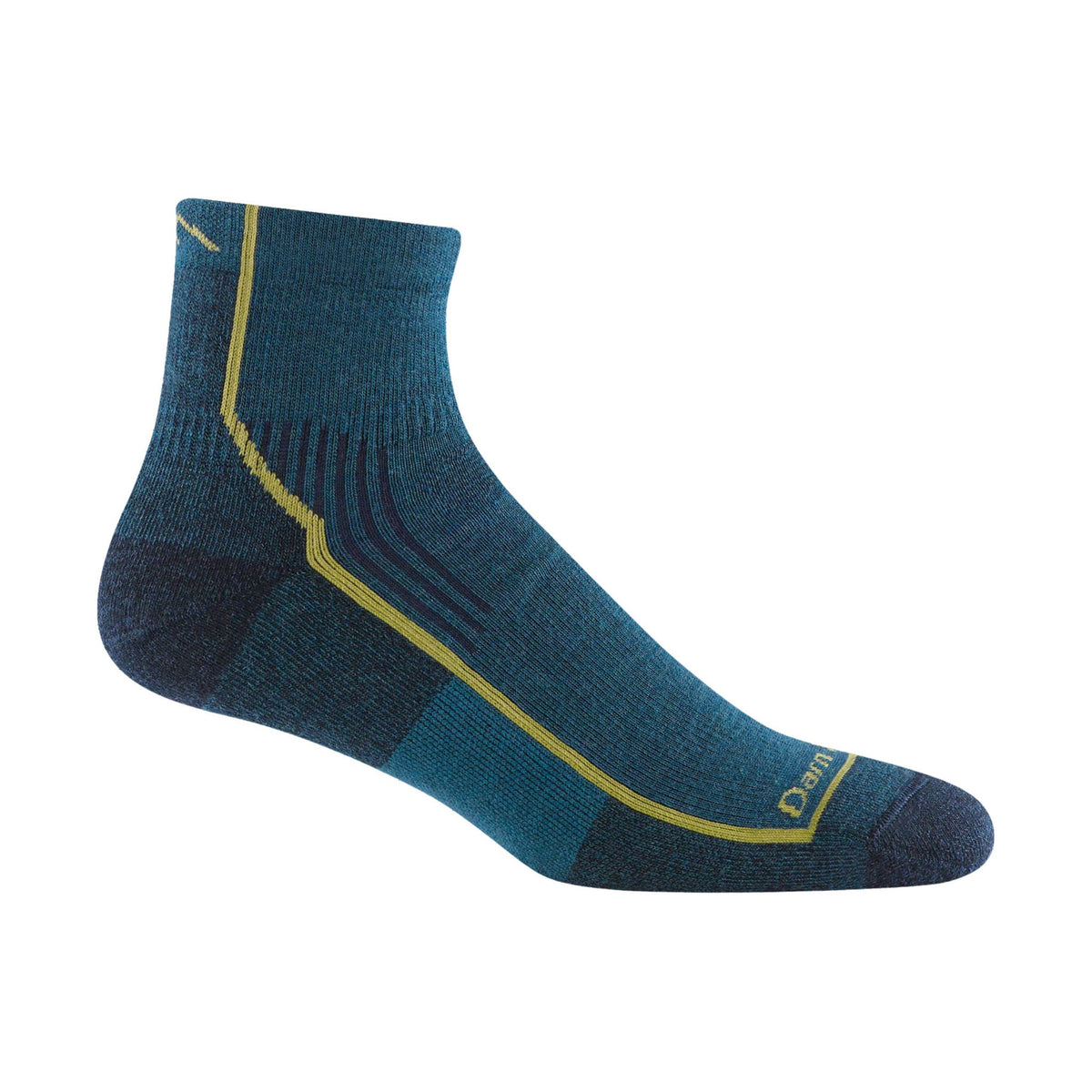 Darn Tough Men’s Hiker Quarter Midweight Hiking Sock – Dark Teal