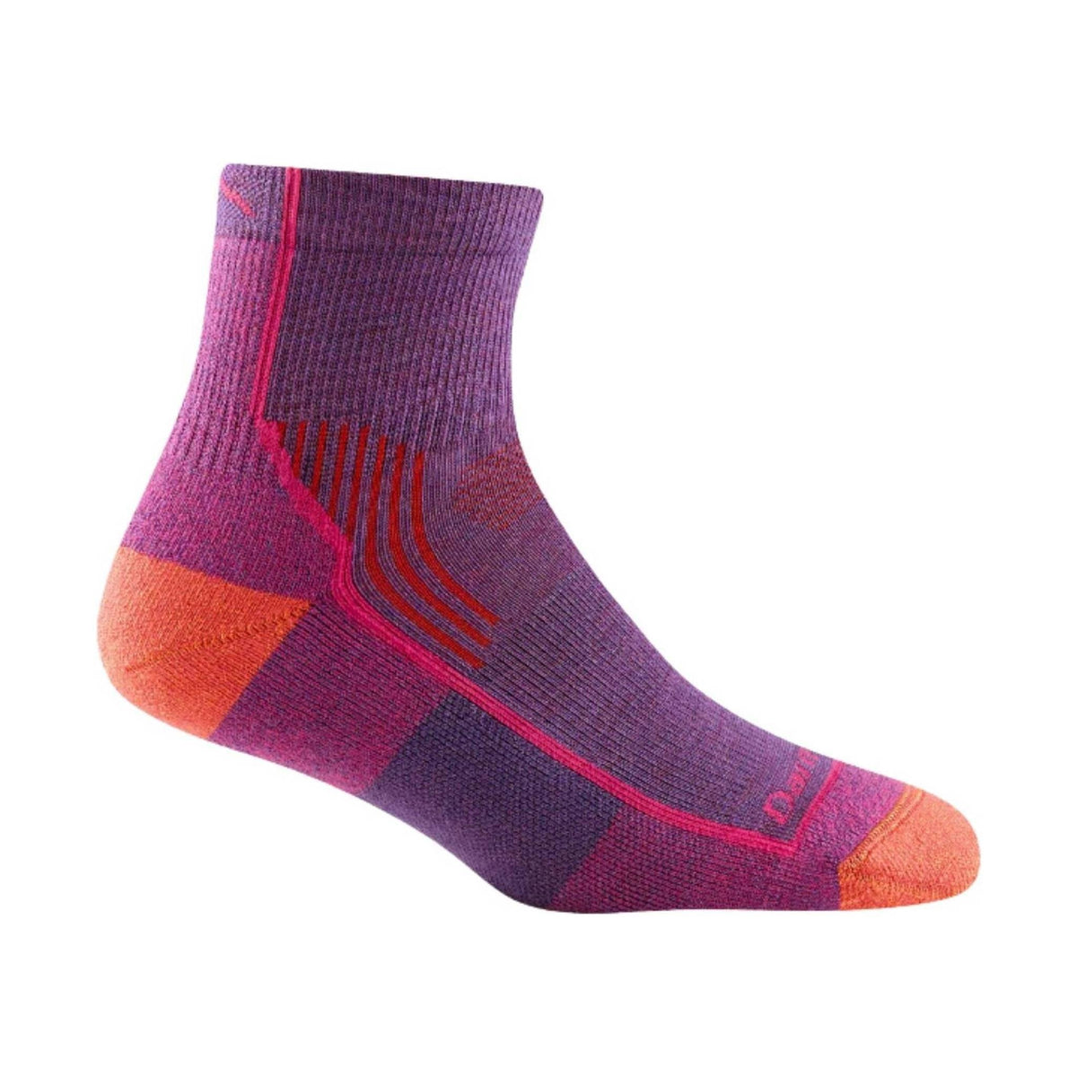 Darn Tough Vermont Women’s Hiker Quarter Midweight Sock – Berry