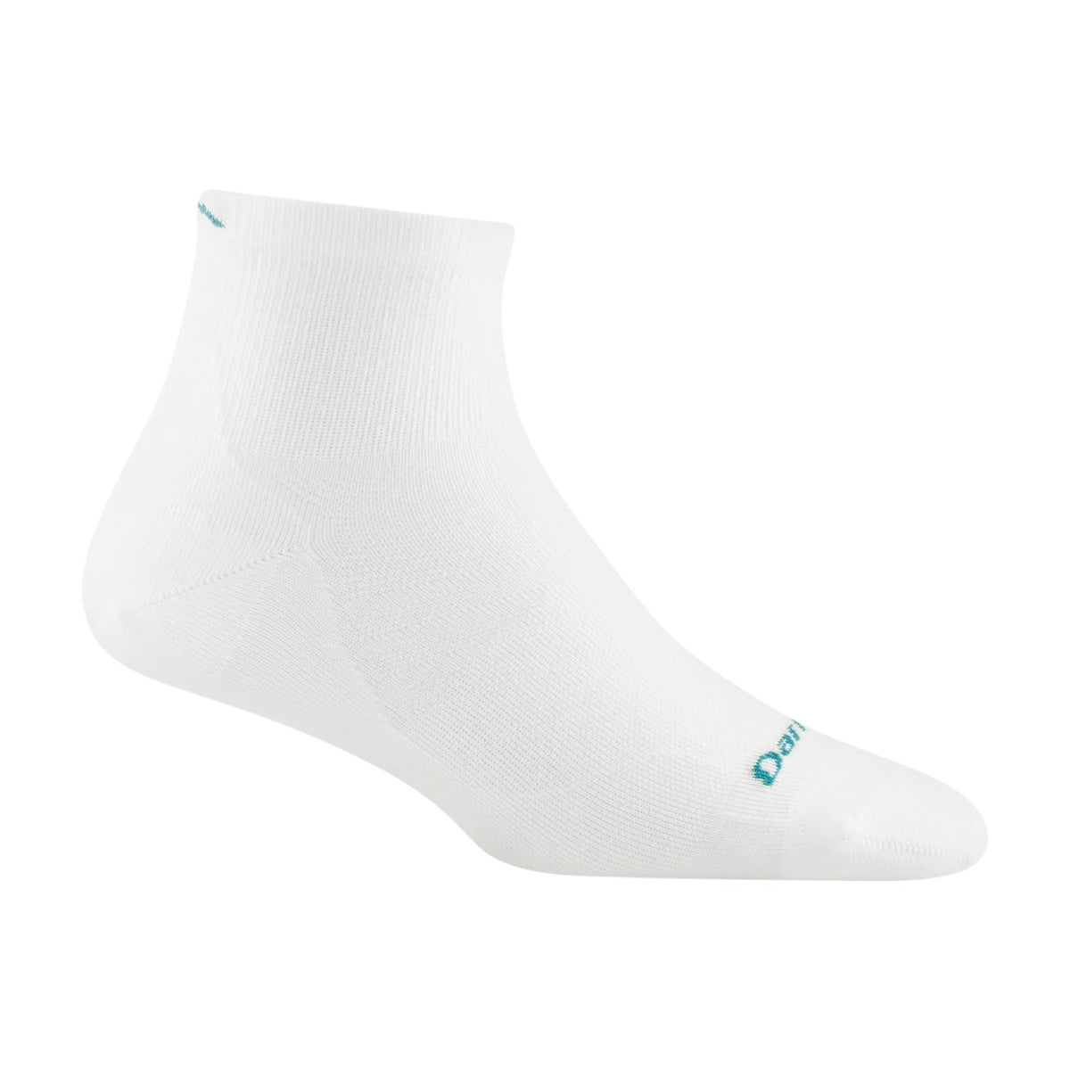 Darn Tough Vermont Women’s Run Quarter No Cushion Ultra Lightweight Running Sock – White