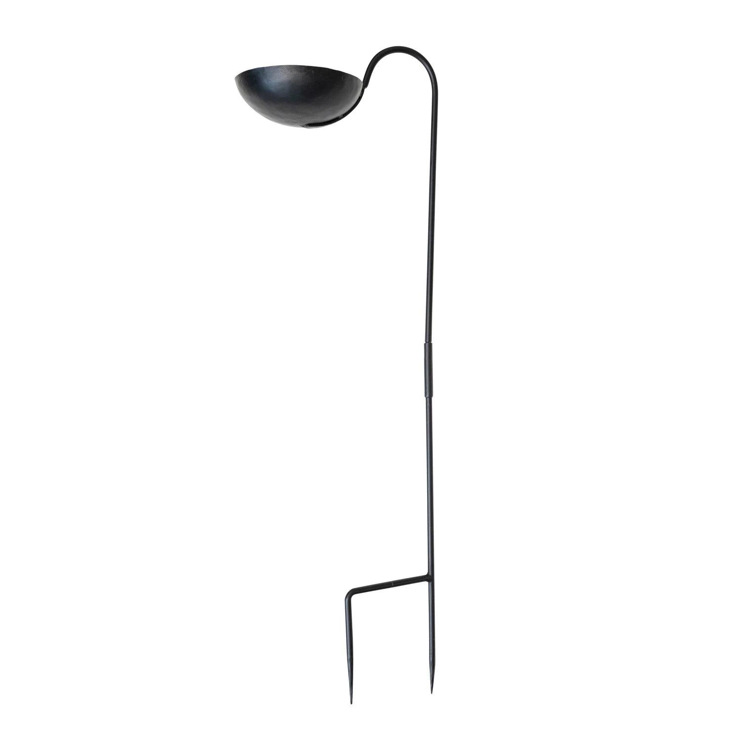 Hand-Forged Iron Bird Feeder Yard Stake – Black