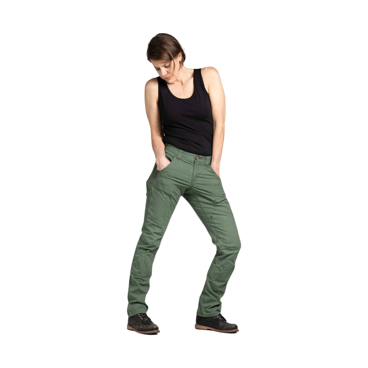 Dovetail Women’s Britt X Ultra Light Work Pants – Lichen Green Ripstop