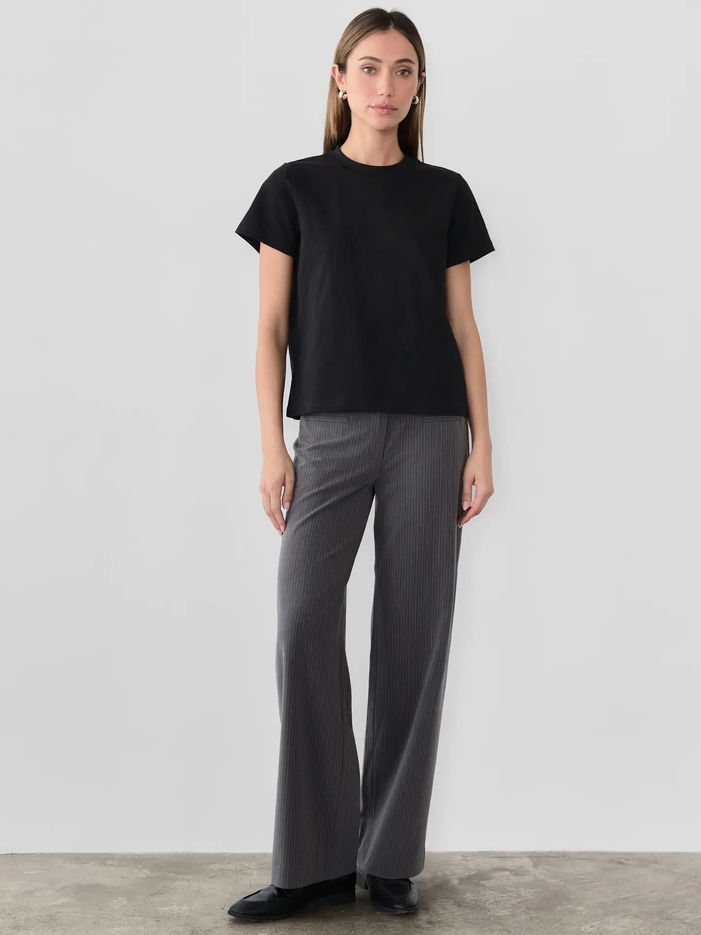 The Lanie Long Top – Black